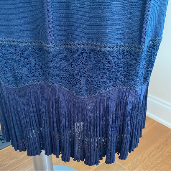 Chanel Navy Blue Dress size 40 with slip dress - Picture 12 of 15